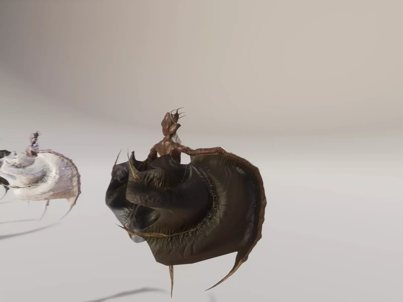 Flying Monster2 Bat Low-poly 3D model_0