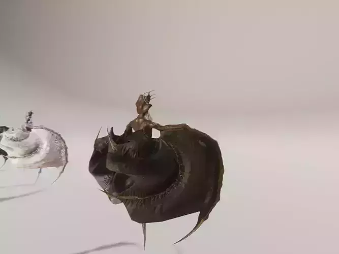 Flying Monster2 Bat Low-poly 3D model Flying Monster2 Bat Low-poly 3D model