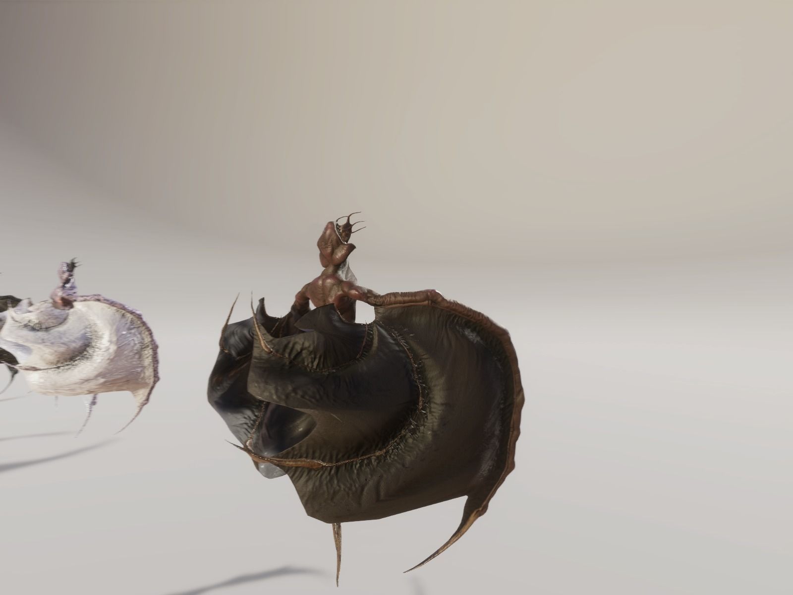 Flying Monster2 Bat Low-poly 3D model_2