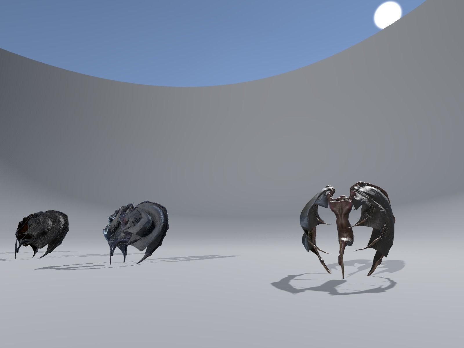 Flying Monster2 Bat Low-poly 3D model_15