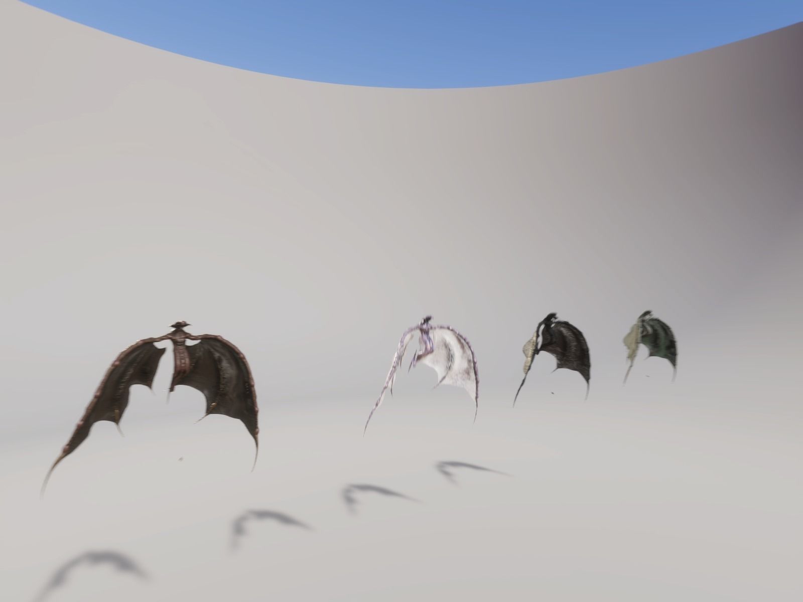 Flying Monster2 Bat Low-poly 3D model_9