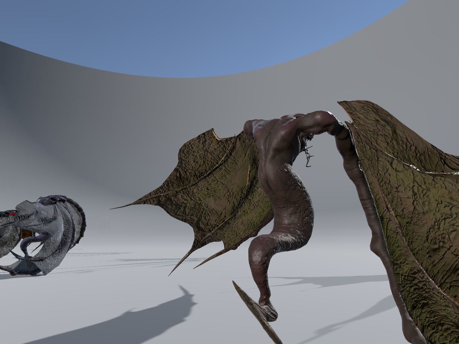 Flying Monster2 Bat Low-poly 3D model_16