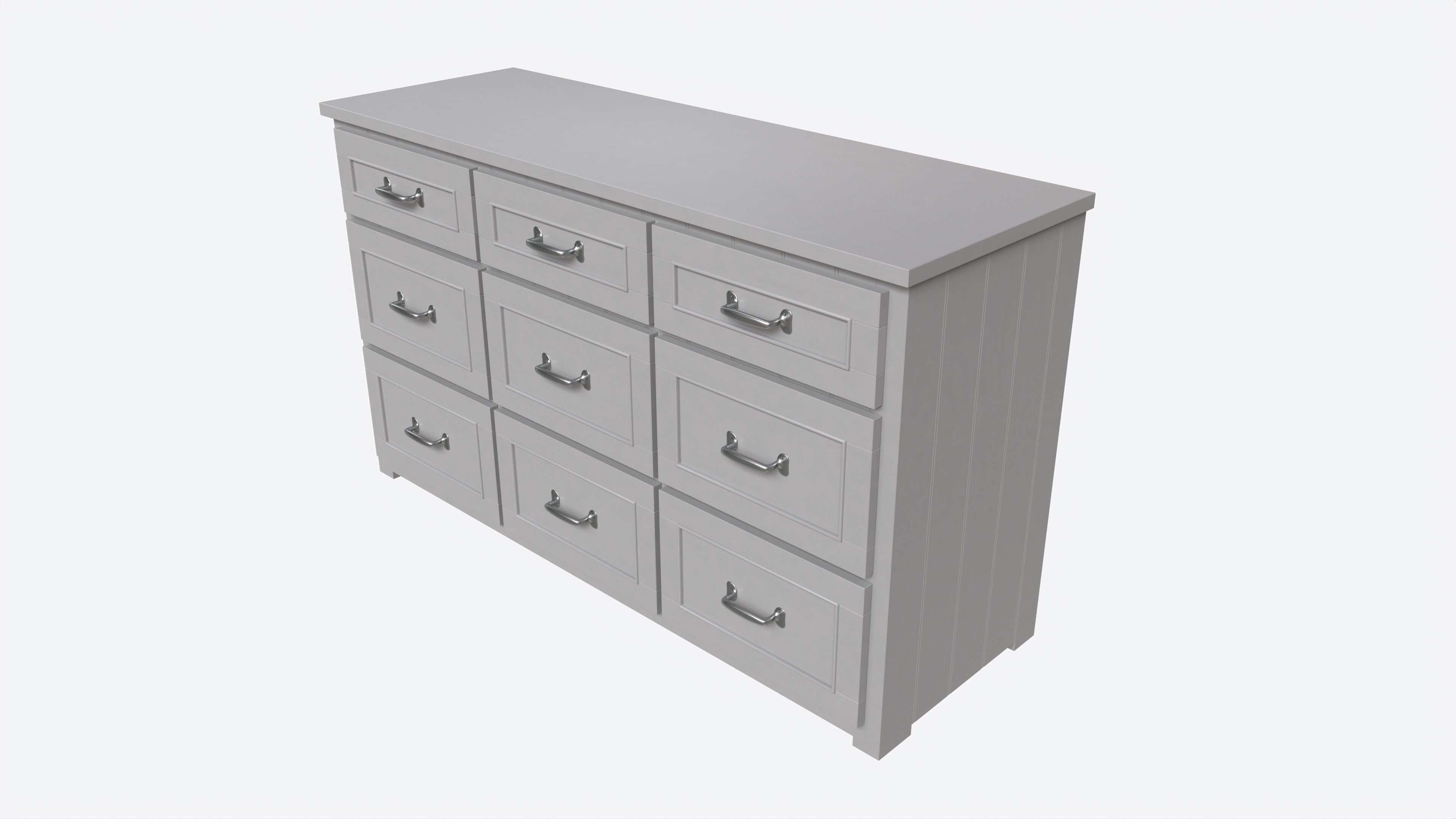 Pottery Barn Belden Extra-wide Dresser 3D model_1