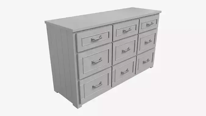 Pottery Barn Belden Extra-wide Dresser 3D model