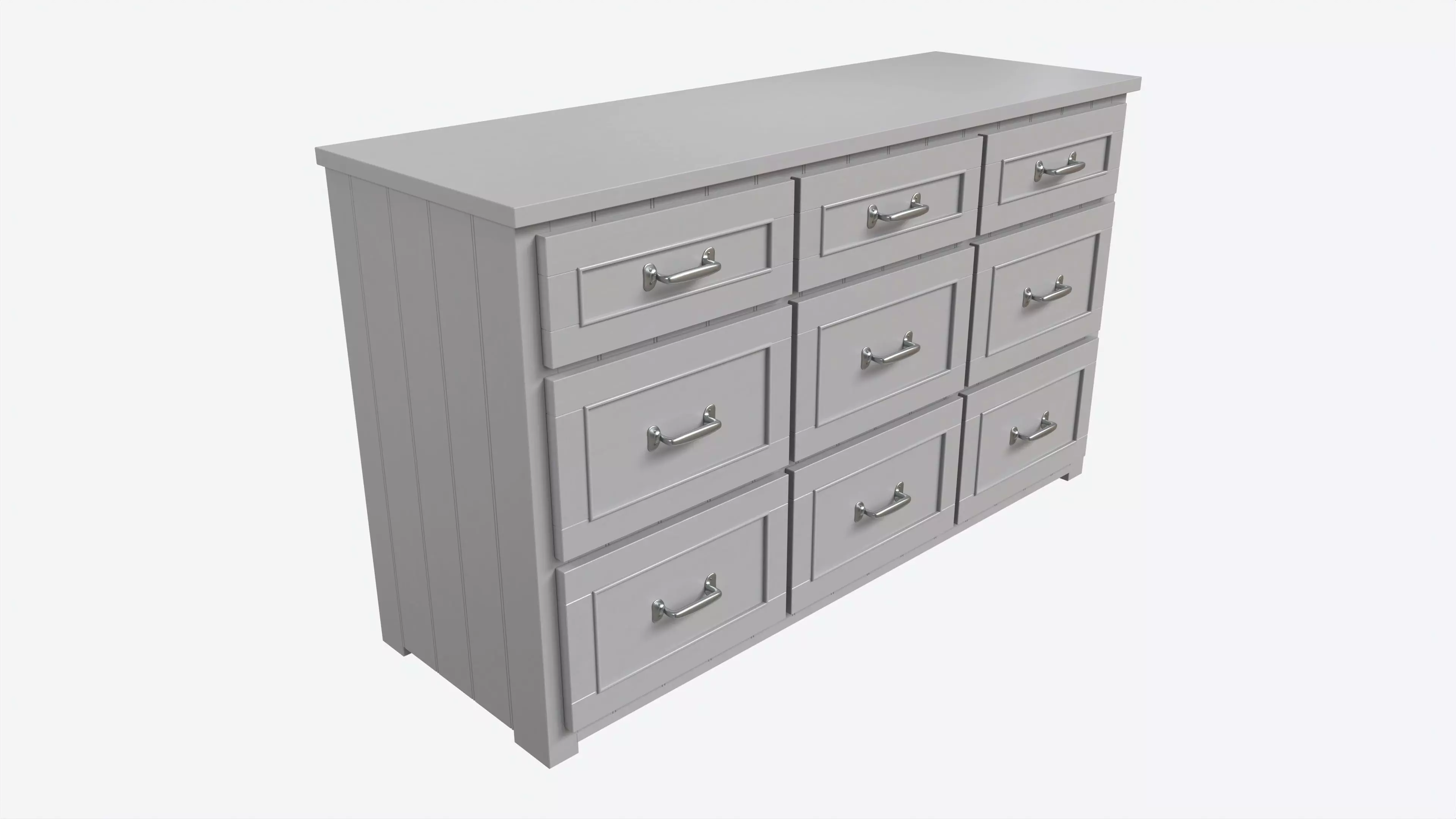 Pottery Barn Belden Extra-wide Dresser 3D model_0