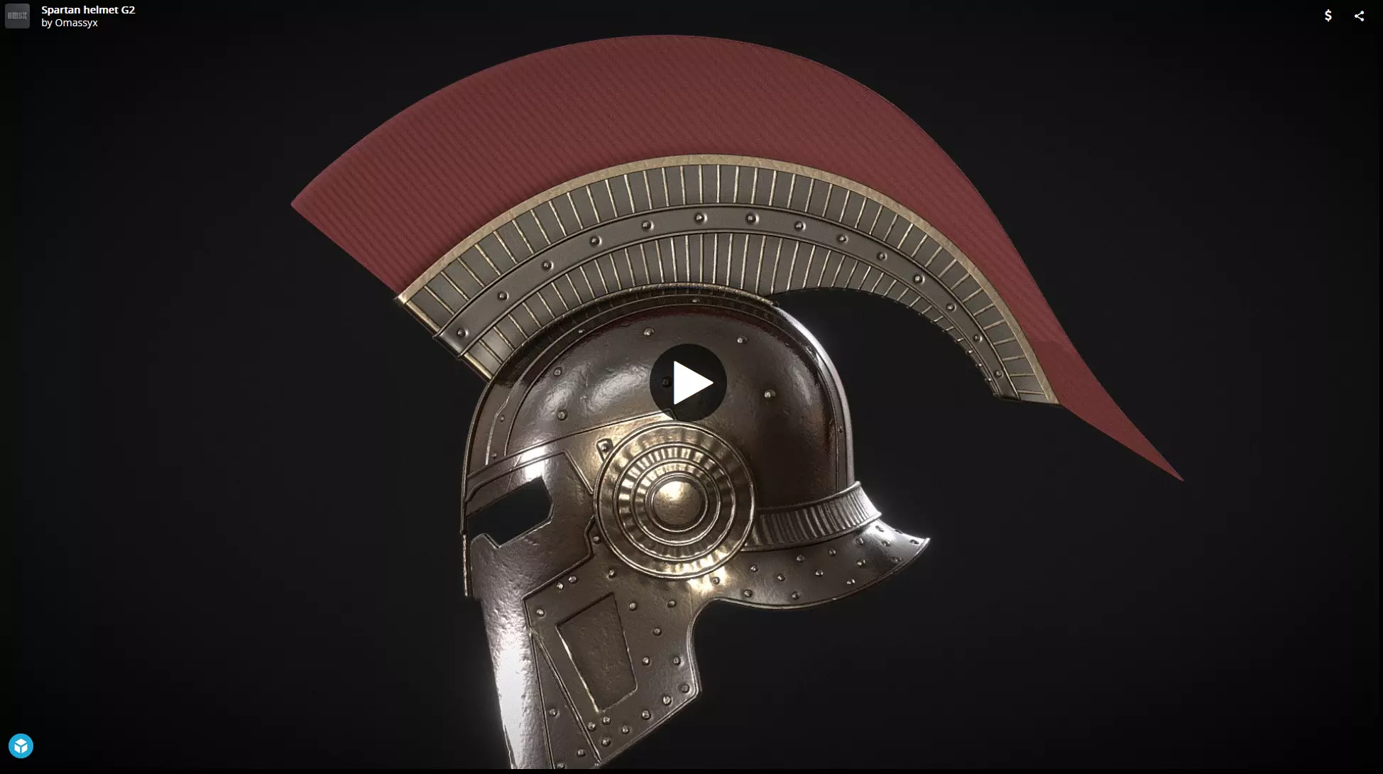Spartan Helmet G2 3D print model