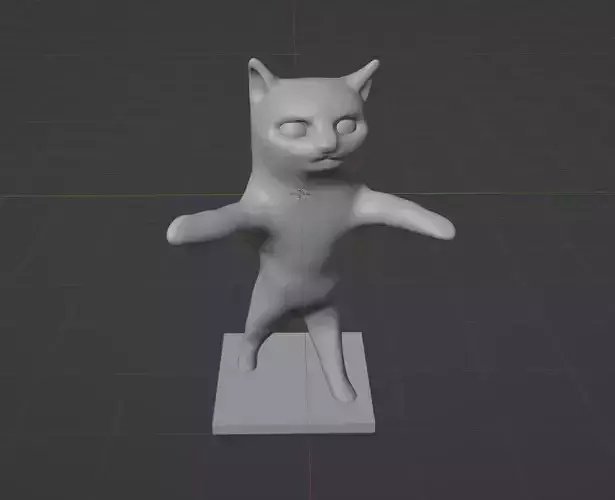 happy cat 3D print 3D print model