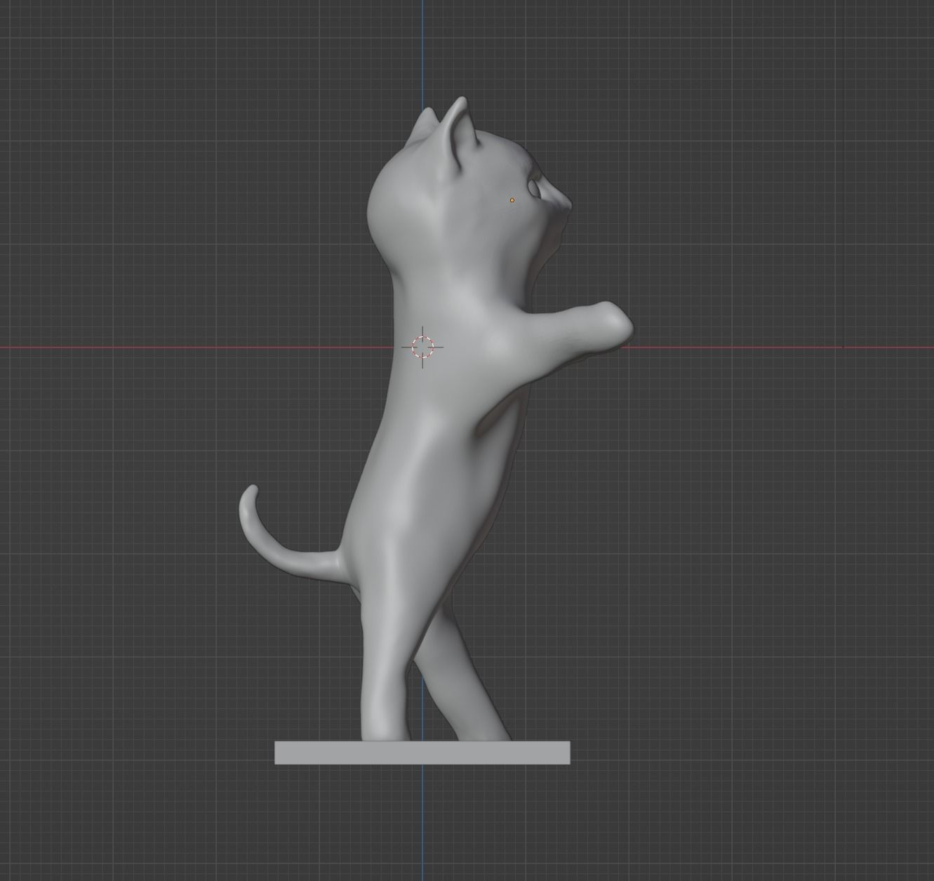 happy cat 3D print 3D print model_4