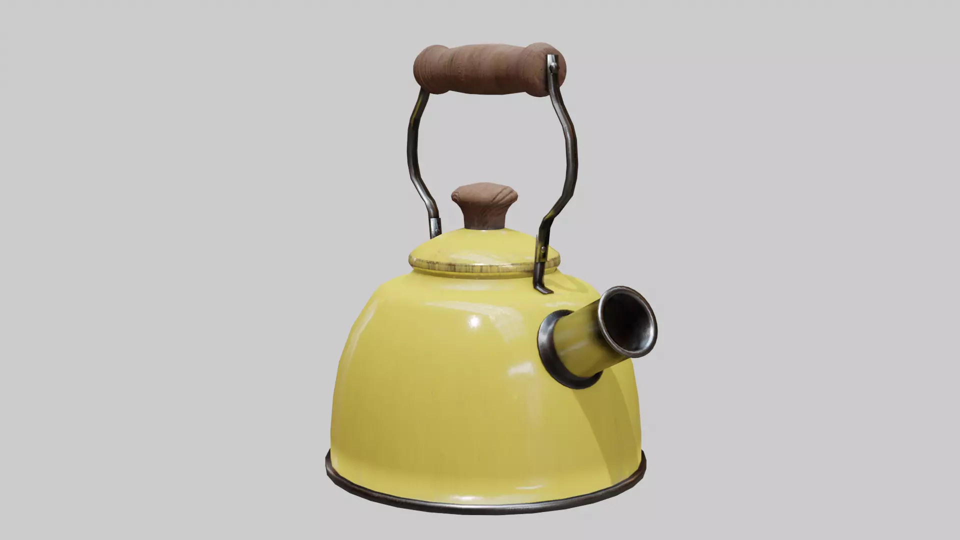 Tea Kettle Free low-poly 3D model_0