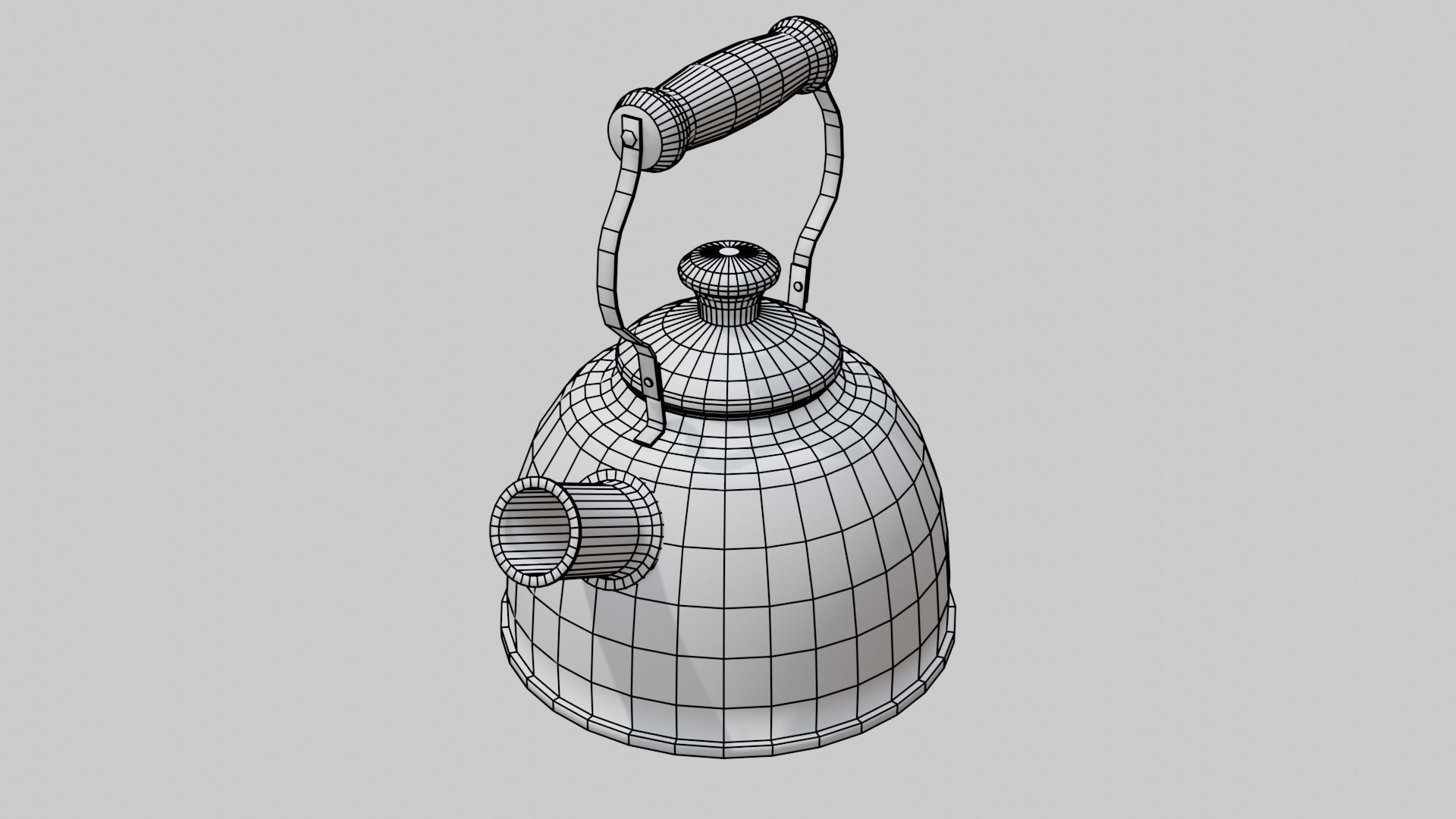Tea Kettle Free low-poly 3D model_4