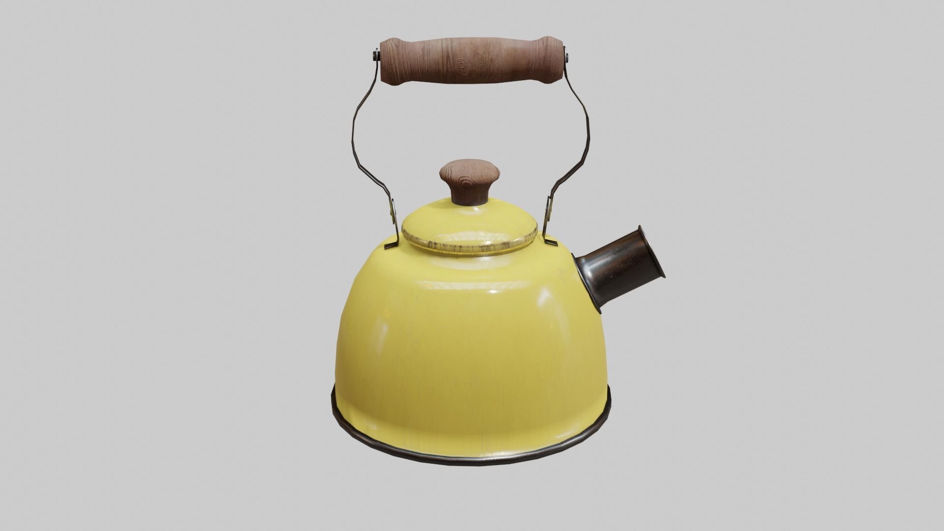 Tea Kettle Free low-poly 3D model_1