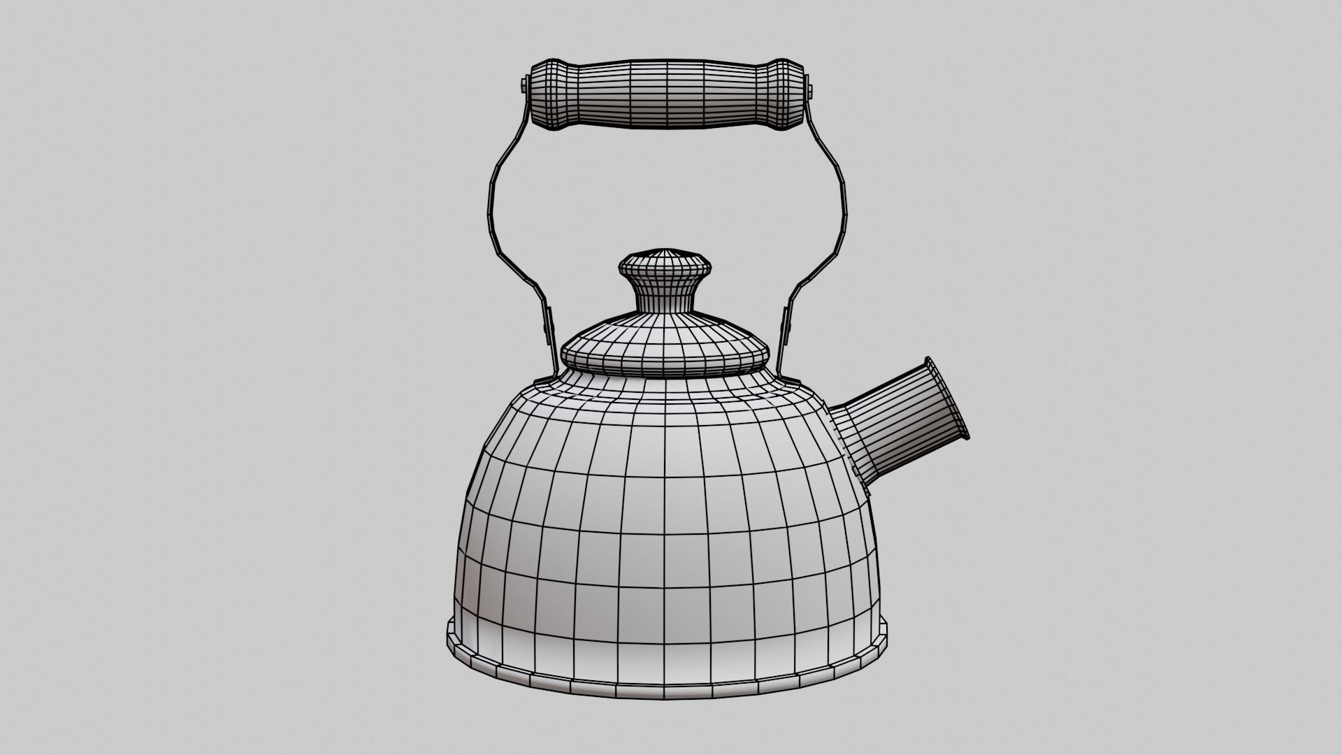 Tea Kettle Free low-poly 3D model_5