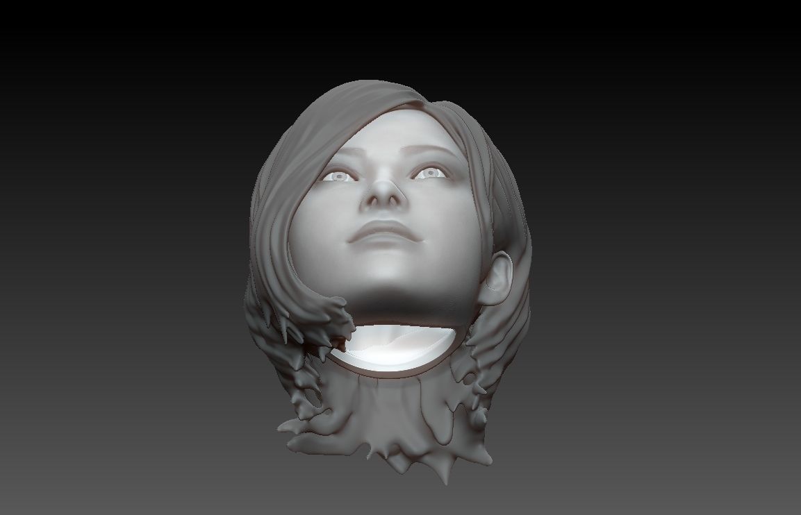 ONE6 Scale Head- Ada Wong- Resident Evil 4 Remake 3D print model_3