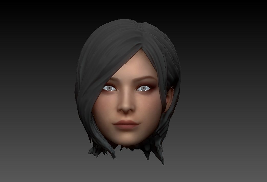 ONE6 Scale Head- Ada Wong- Resident Evil 4 Remake 3D print model_4