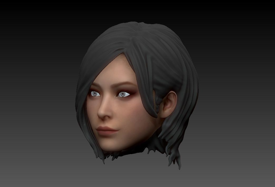 ONE6 Scale Head- Ada Wong- Resident Evil 4 Remake 3D print model_5