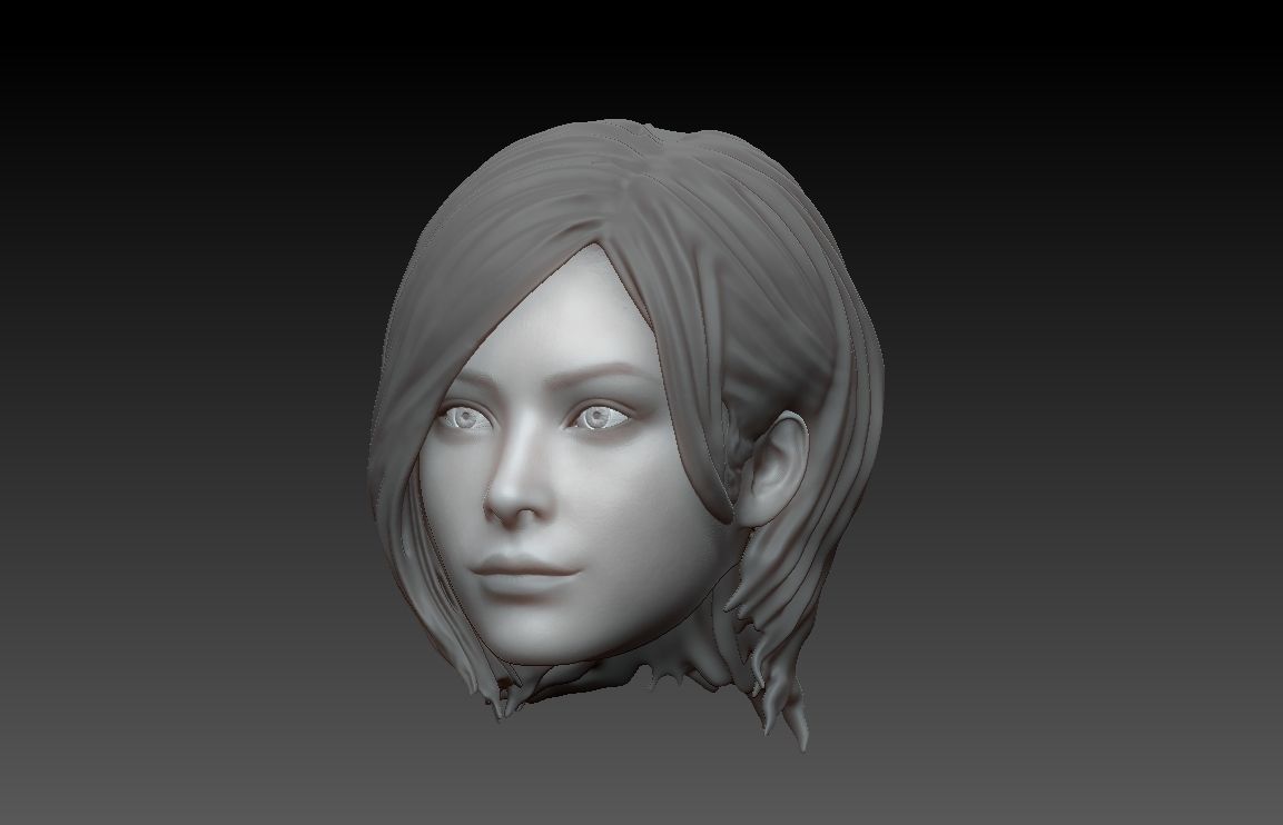 ONE6 Scale Head- Ada Wong- Resident Evil 4 Remake 3D print model_1