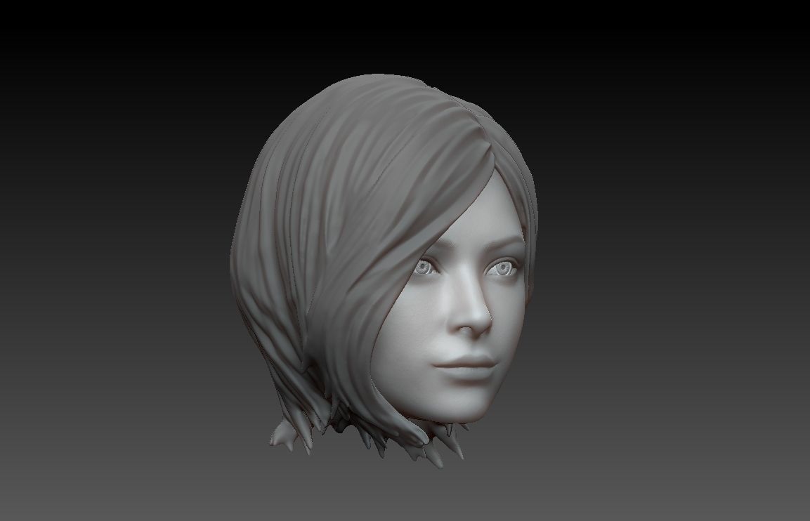 ONE6 Scale Head- Ada Wong- Resident Evil 4 Remake 3D print model_2