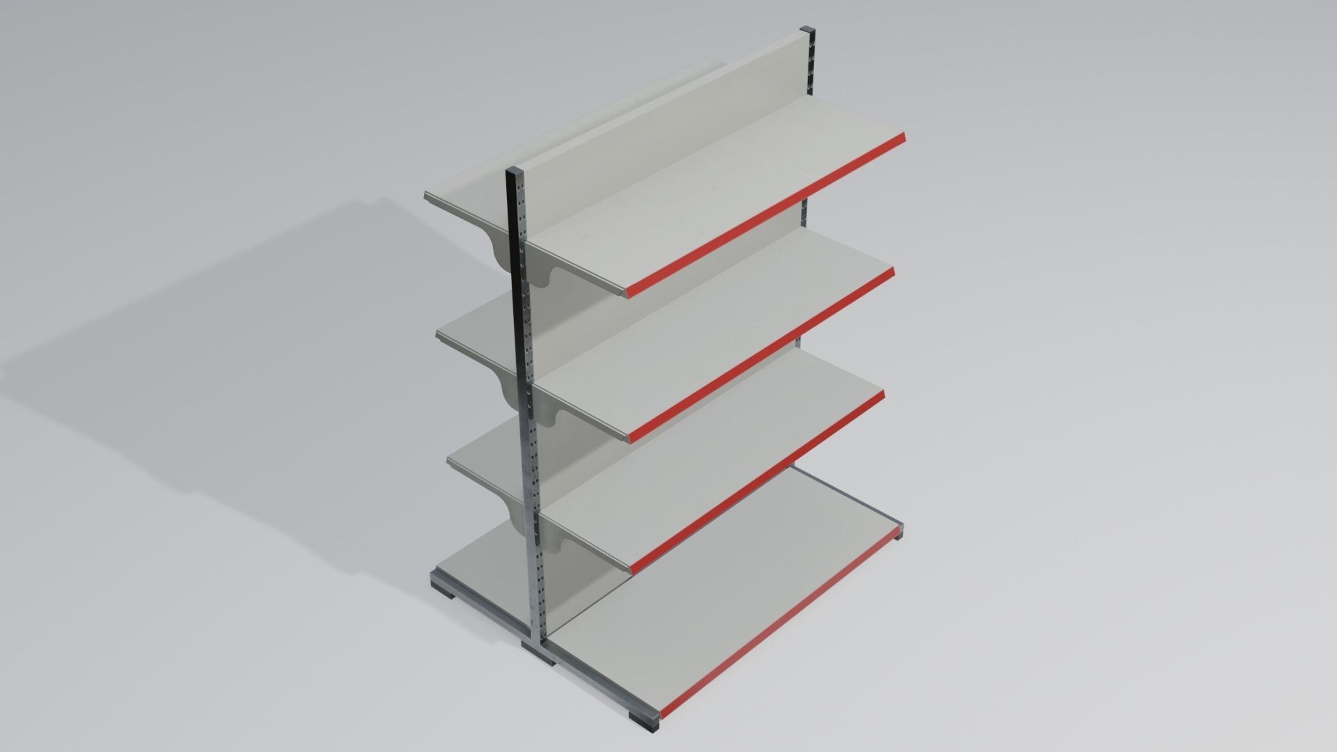 Clean Store Shelf Pack 1 Low-poly 3D model_4