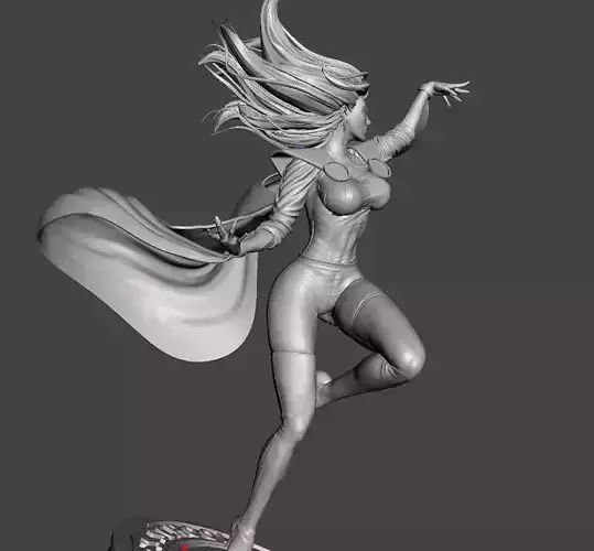 storm from xmen fanart 3d printing 