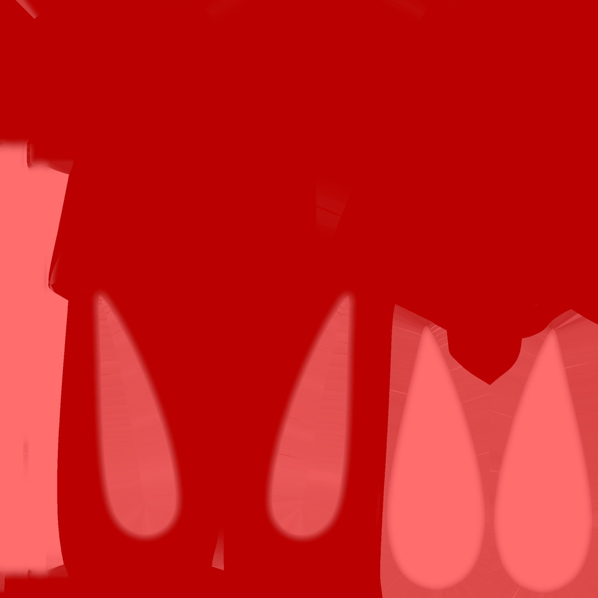 Furry Ears Tiara E10 Red - Headband Character Design Free low-poly 3D model_17