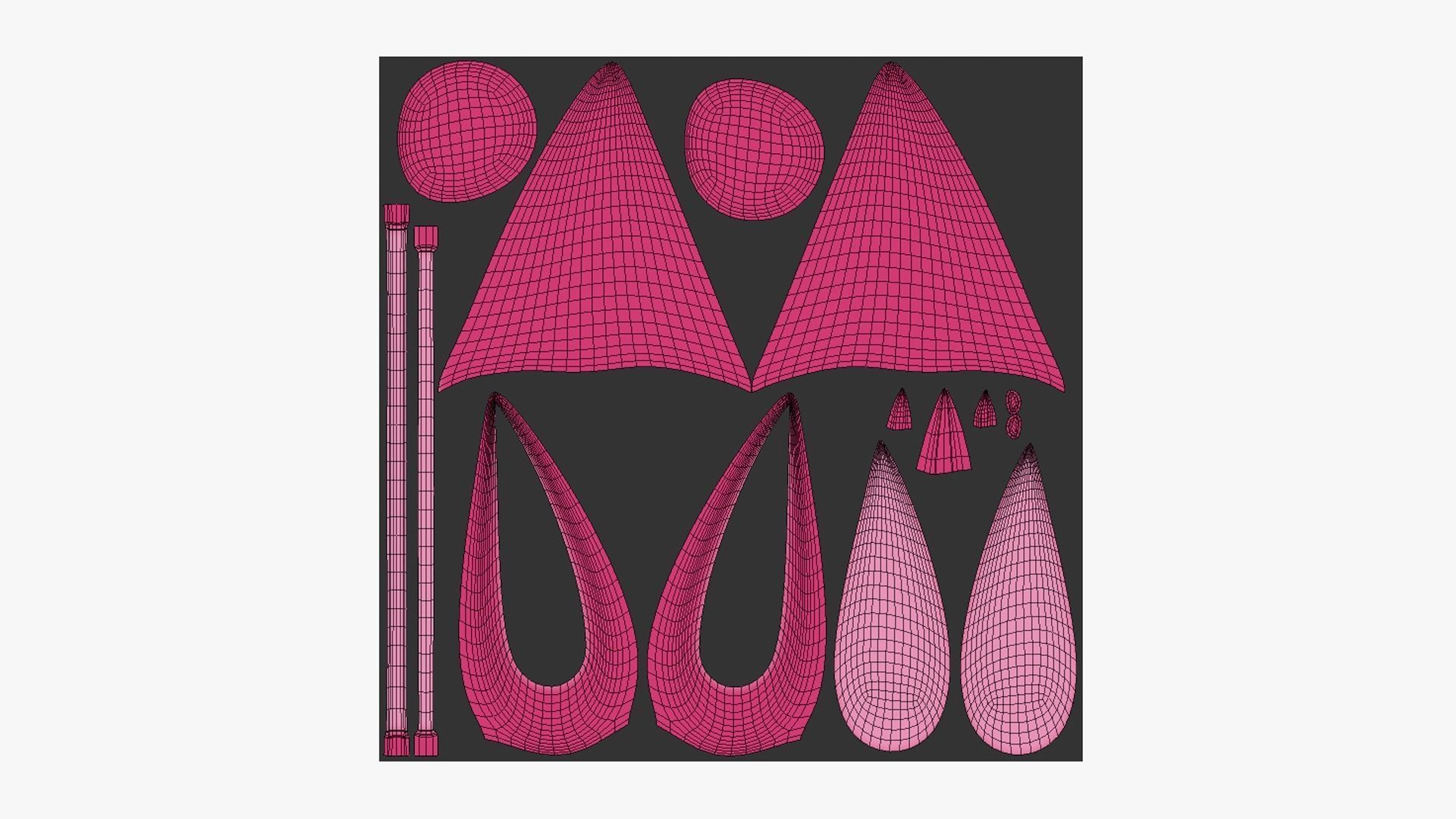 10 Furry Ears Tiara E Collection - Headband Character Design _64