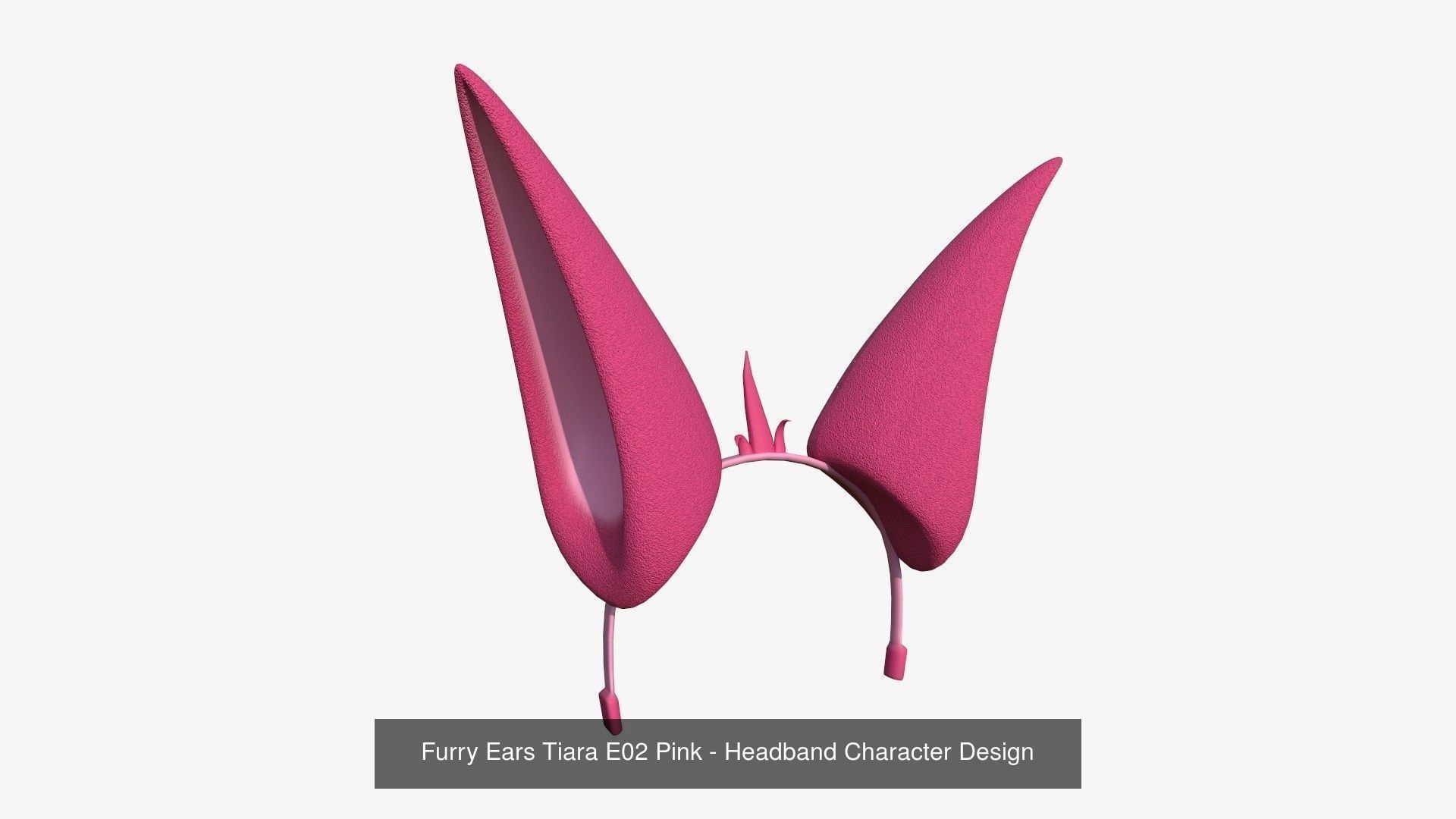 10 Furry Ears Tiara E Collection - Headband Character Design _2
