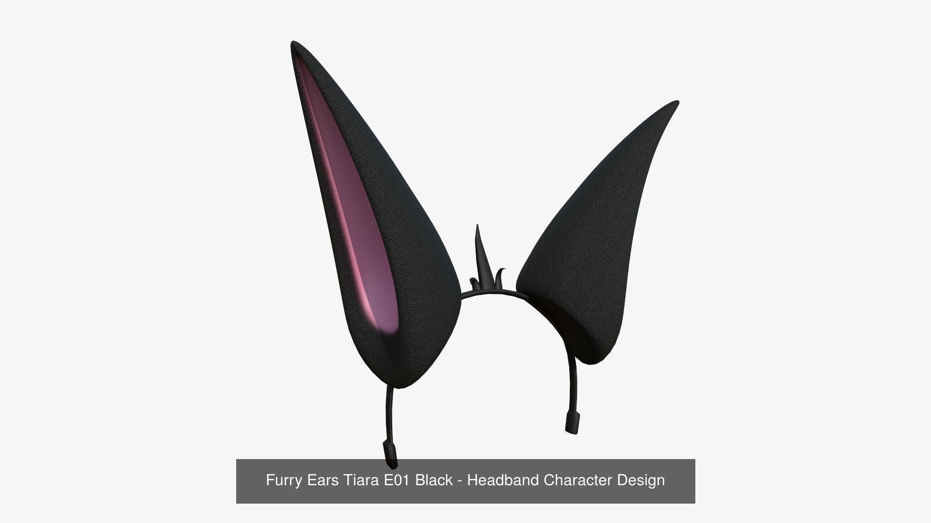 10 Furry Ears Tiara E Collection - Headband Character Design _1