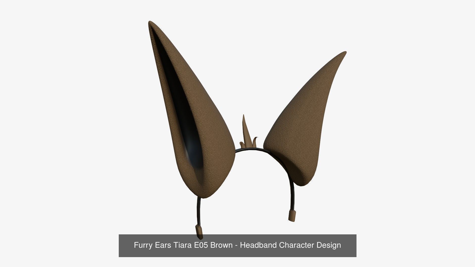 10 Furry Ears Tiara E Collection - Headband Character Design _5