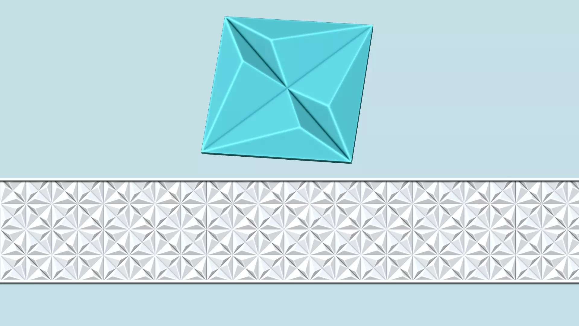 Wall Panel A02 Stars Negative - Interior Design Decoration 3D print model