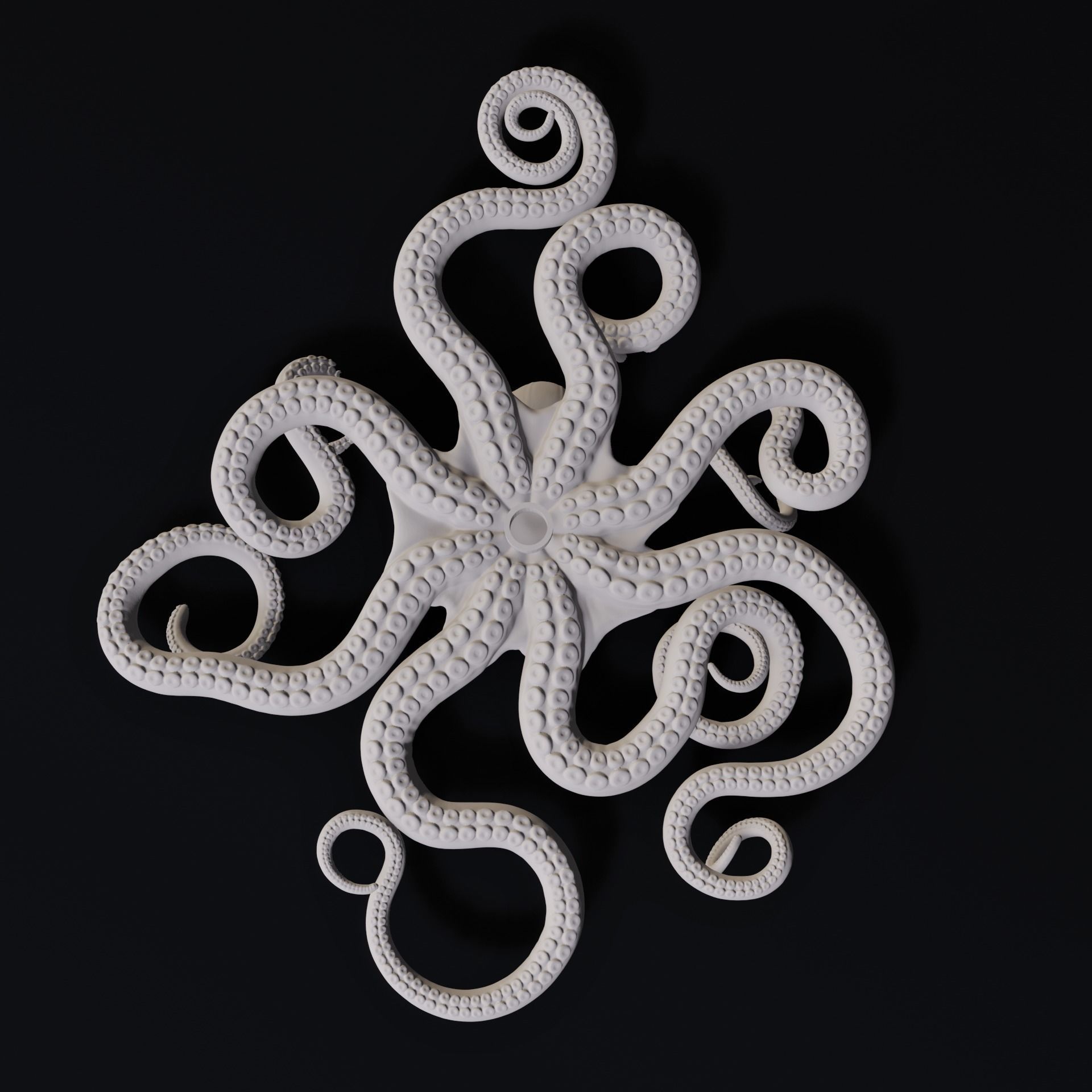 Octopus Wall Decoration 3D Print Model 3D print model_2