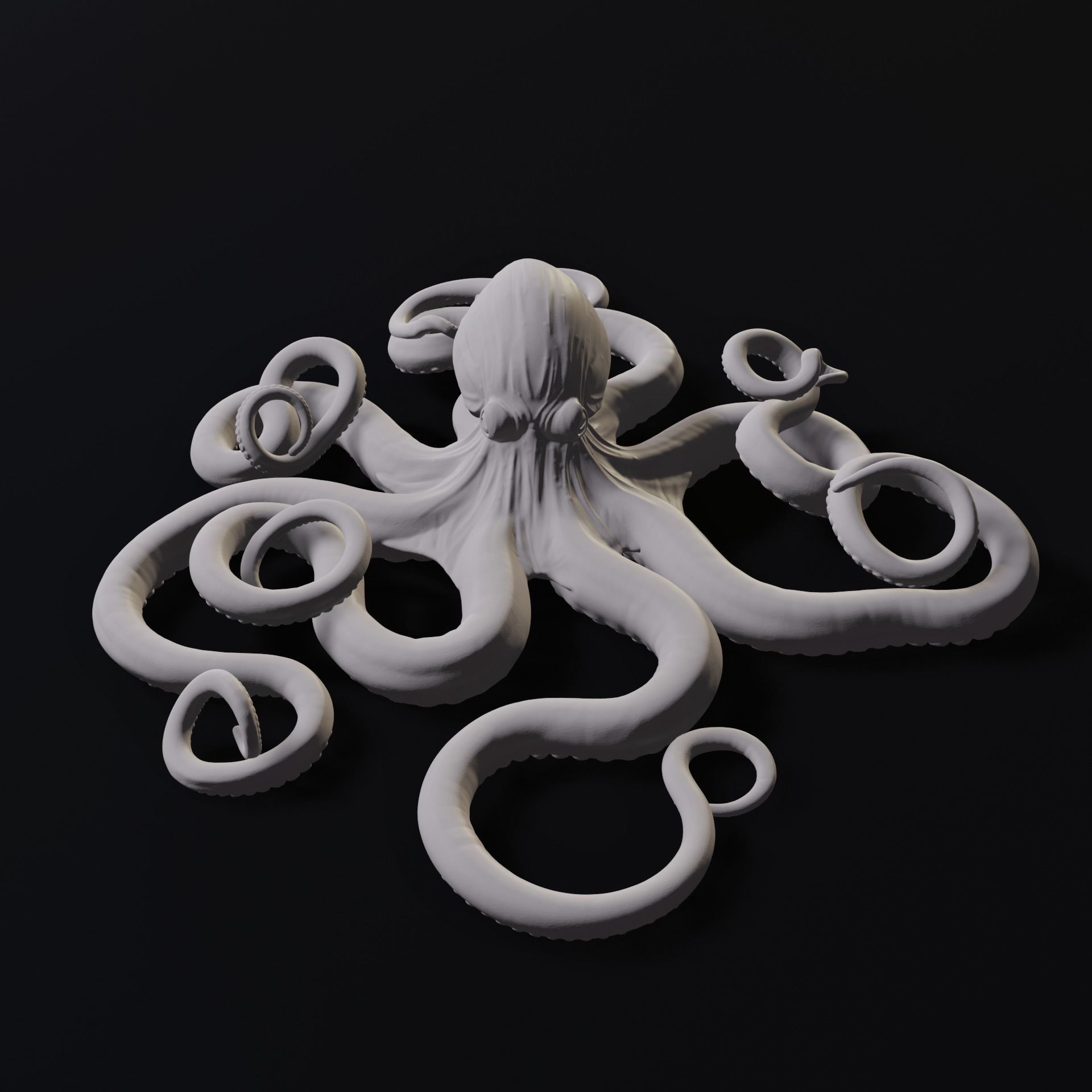 Octopus Wall Decoration 3D Print Model 3D print model_4
