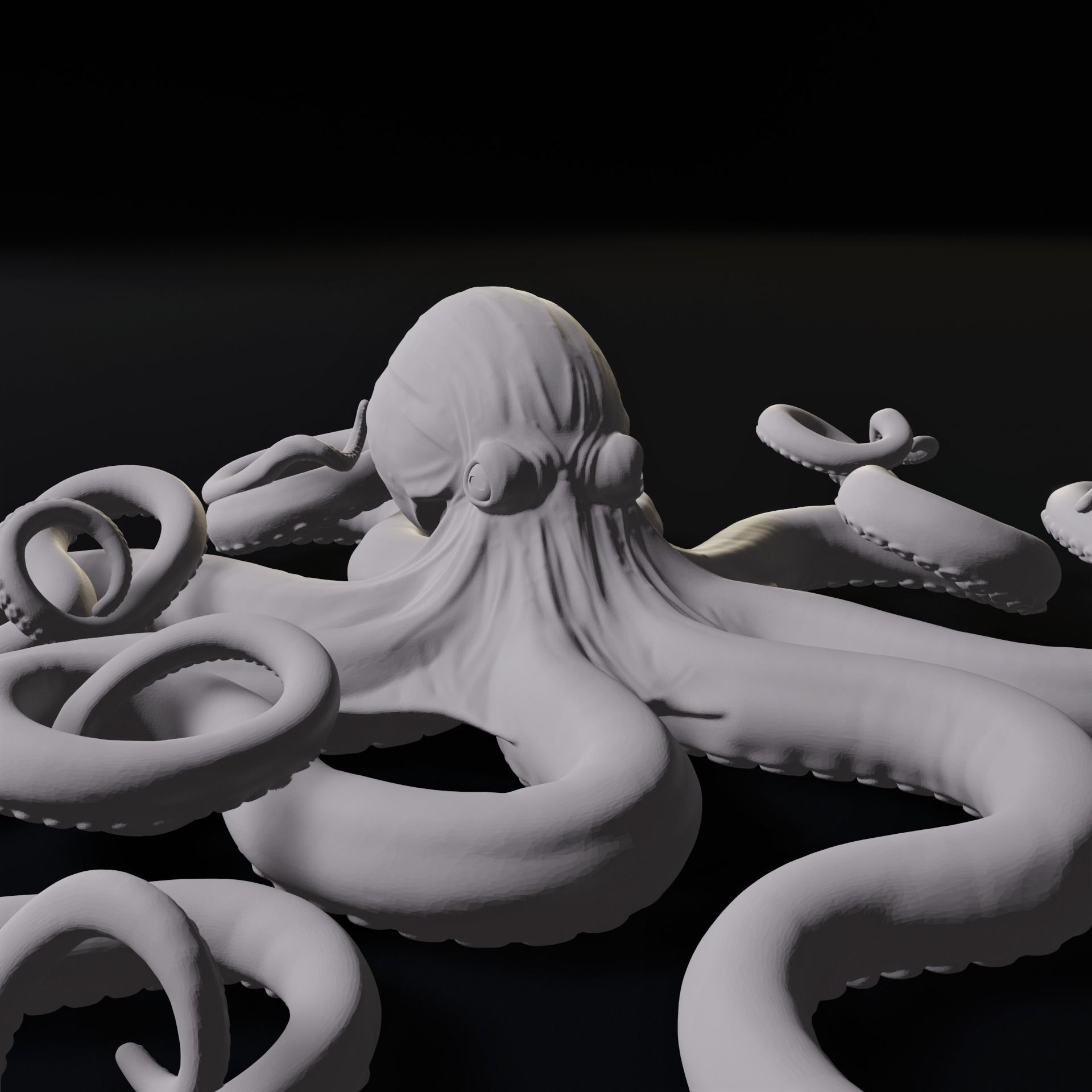 Octopus Wall Decoration 3D Print Model 3D print model_10