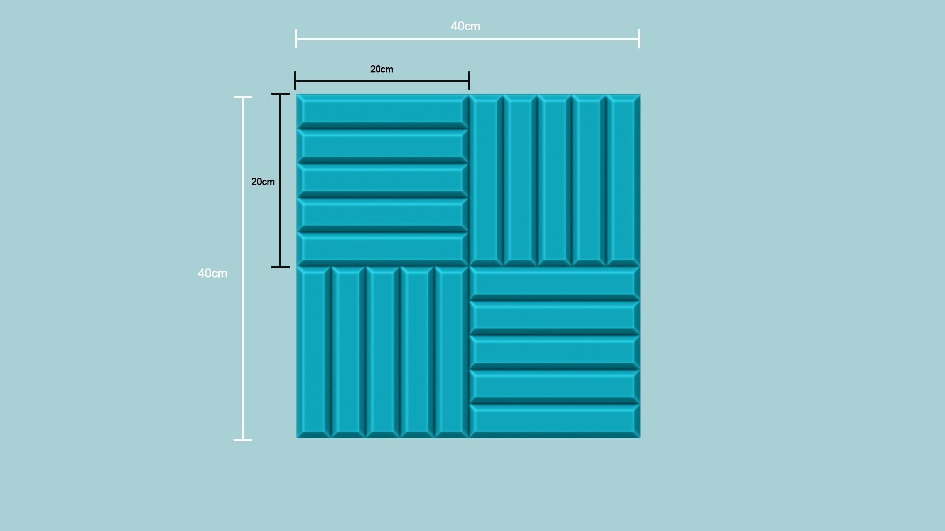 Wall Panel A05 Stripes - Interior Design Decoration 3D print model_8