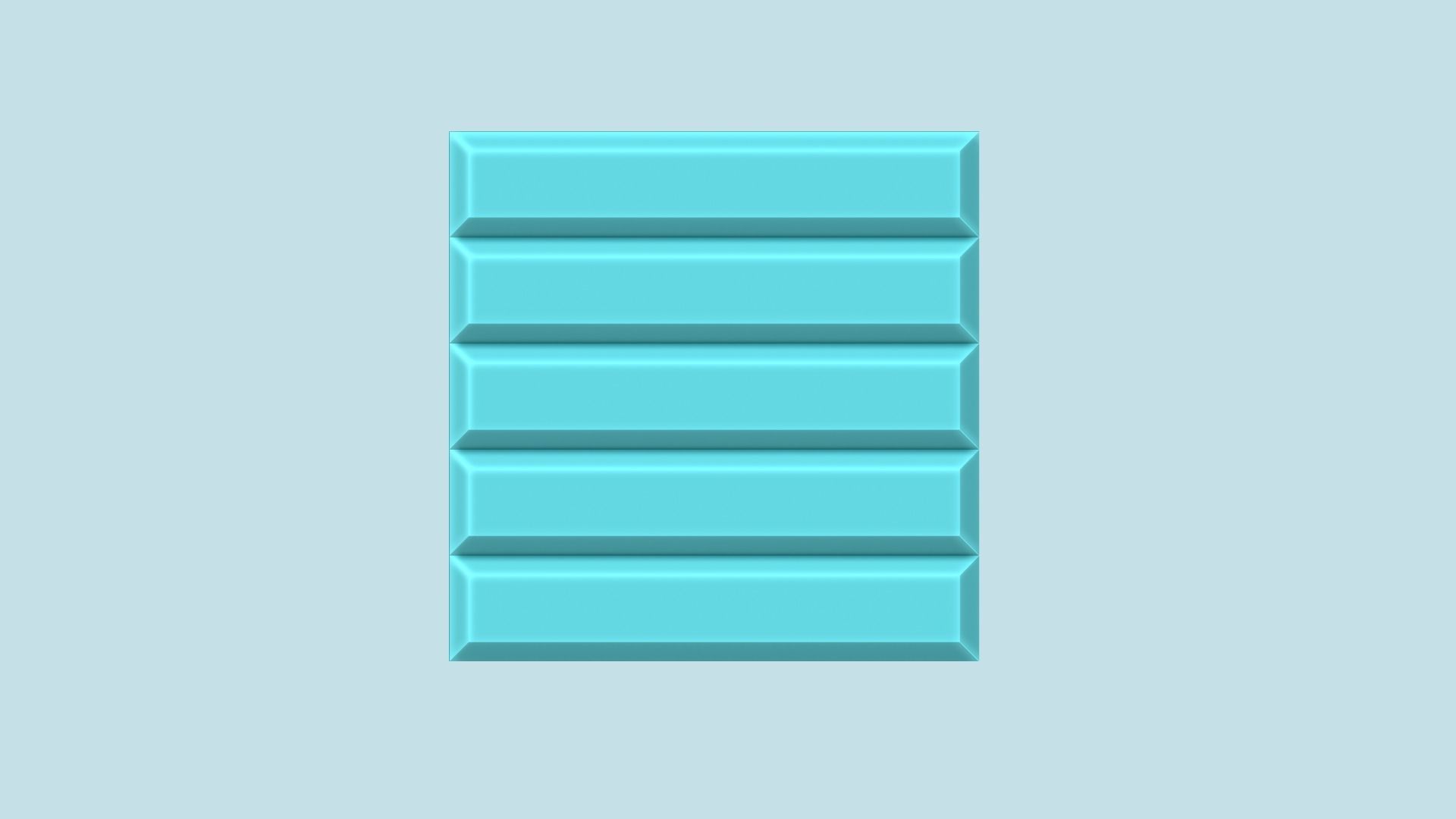 Wall Panel A05 Stripes - Interior Design Decoration 3D print model_6