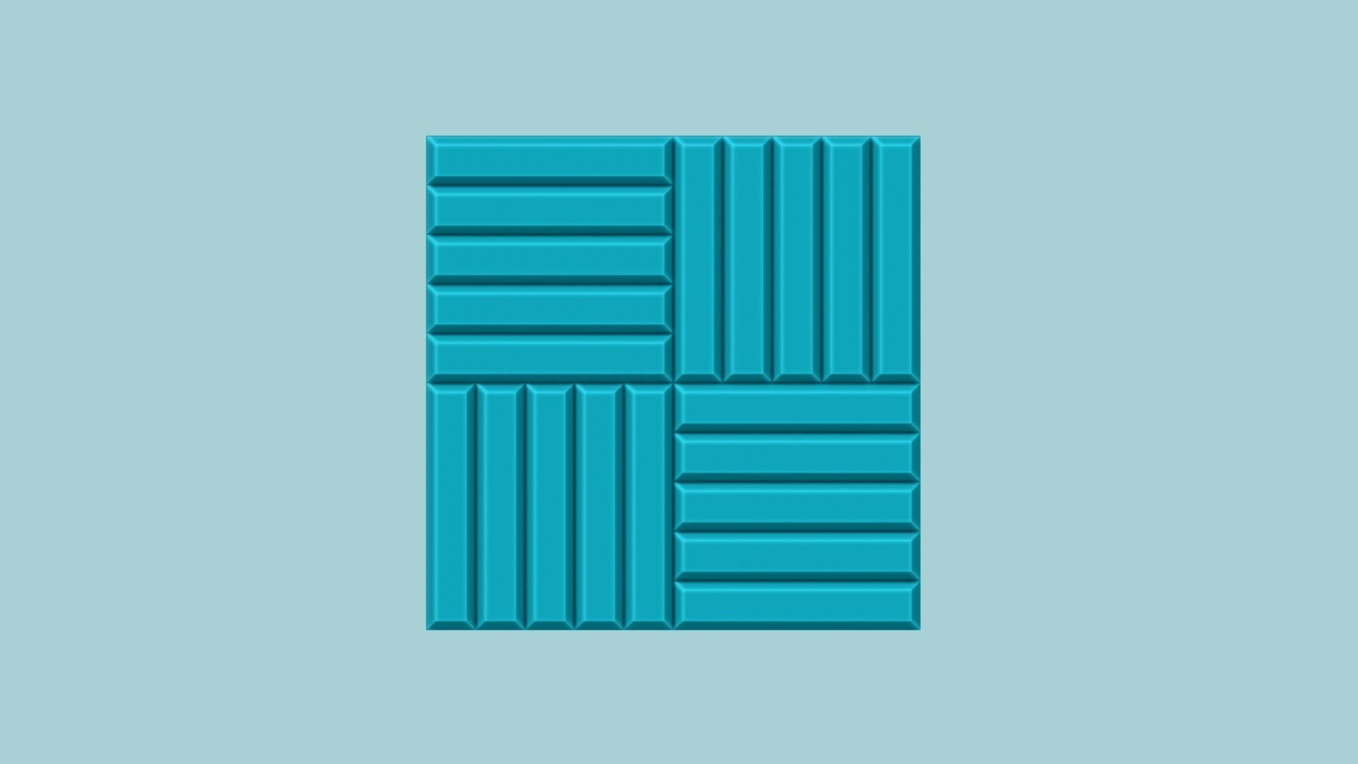 Wall Panel A05 Stripes - Interior Design Decoration 3D print model_1