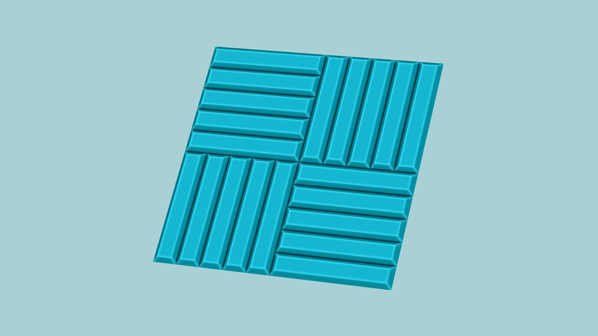 Wall Panel A05 Stripes - Interior Design Decoration 3D print model_4