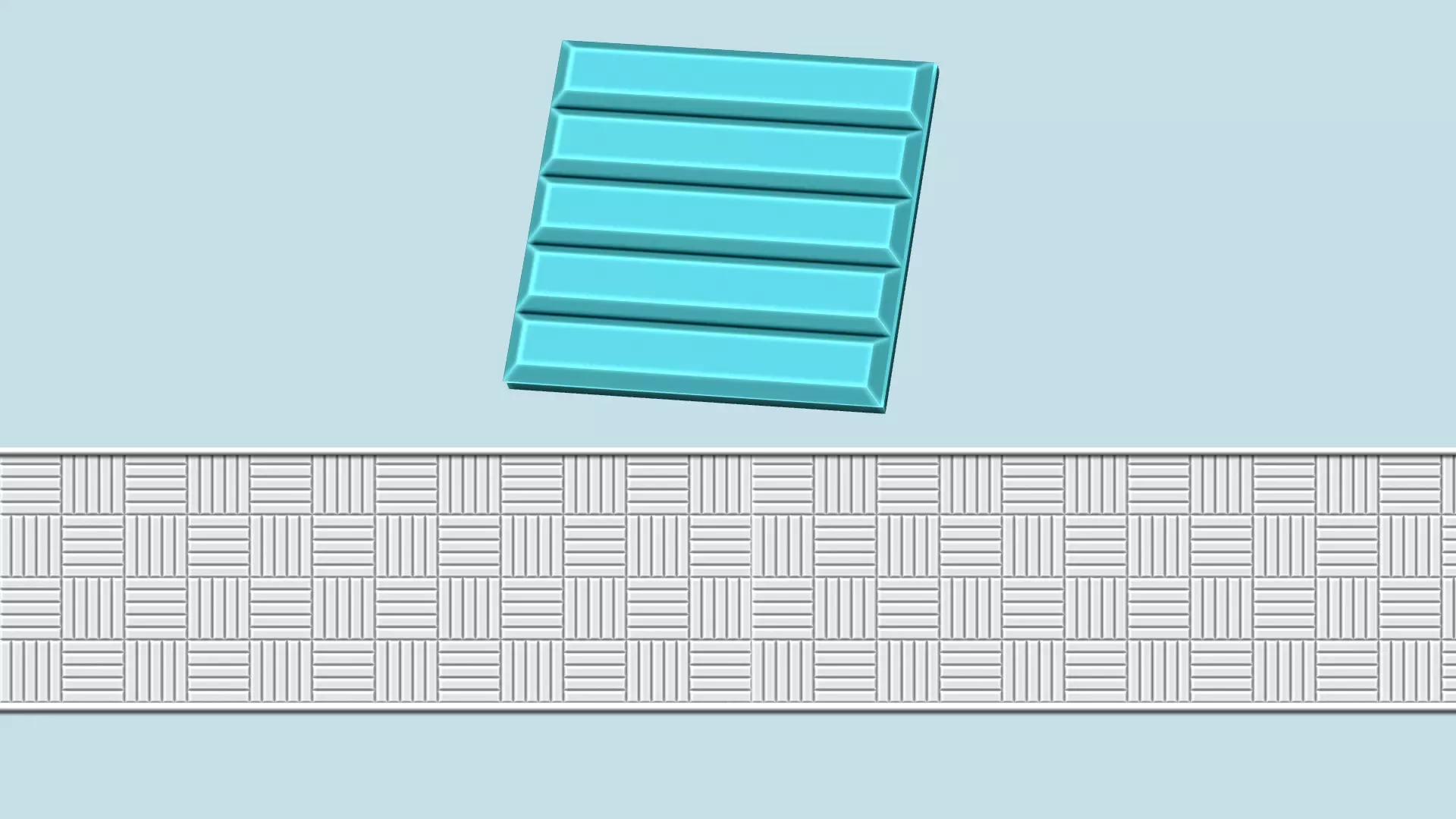 Wall Panel A05 Stripes - Interior Design Decoration 3D print model_0