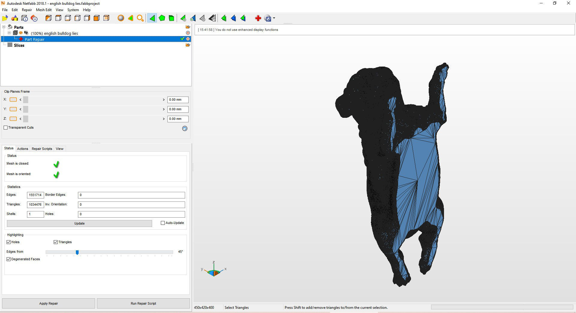 English bulldog lies 3D print model_12