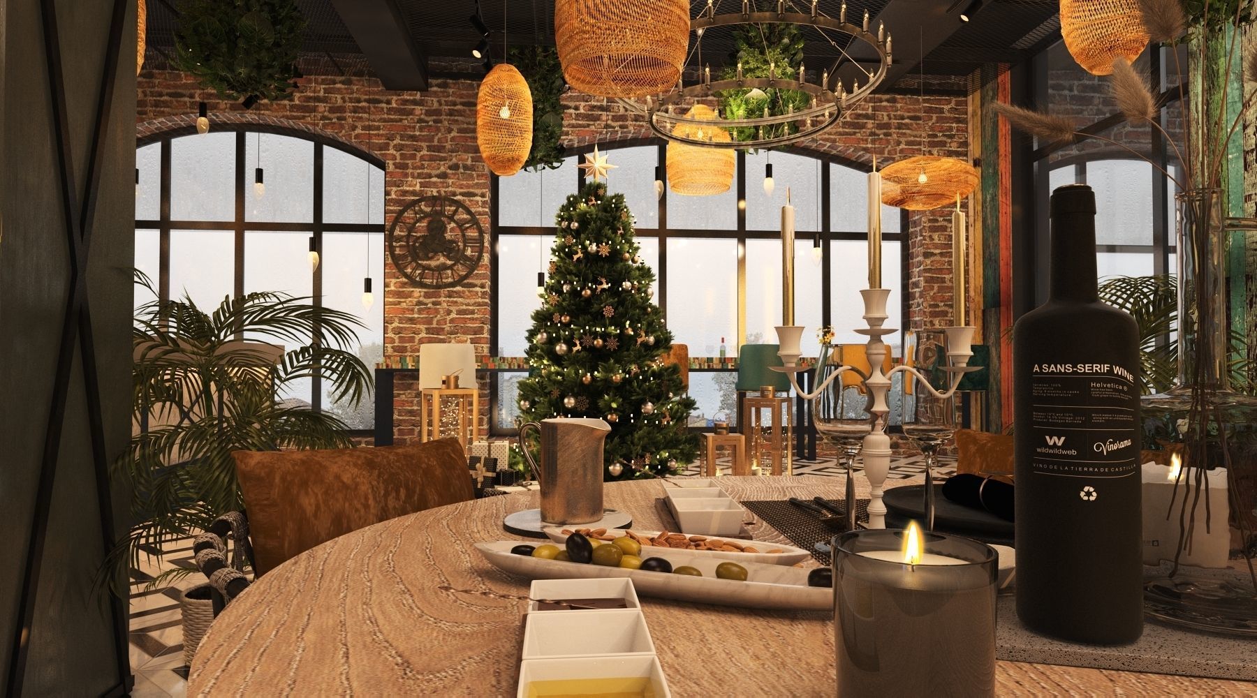Restaurant 3D model_29