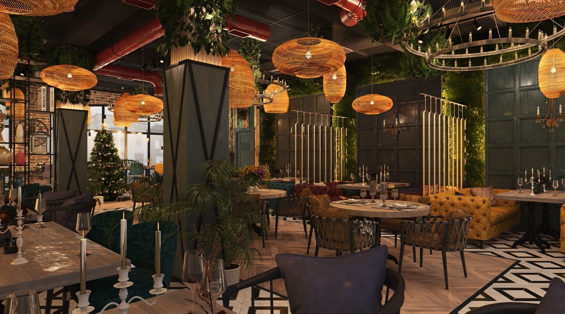 Restaurant 3D model_12