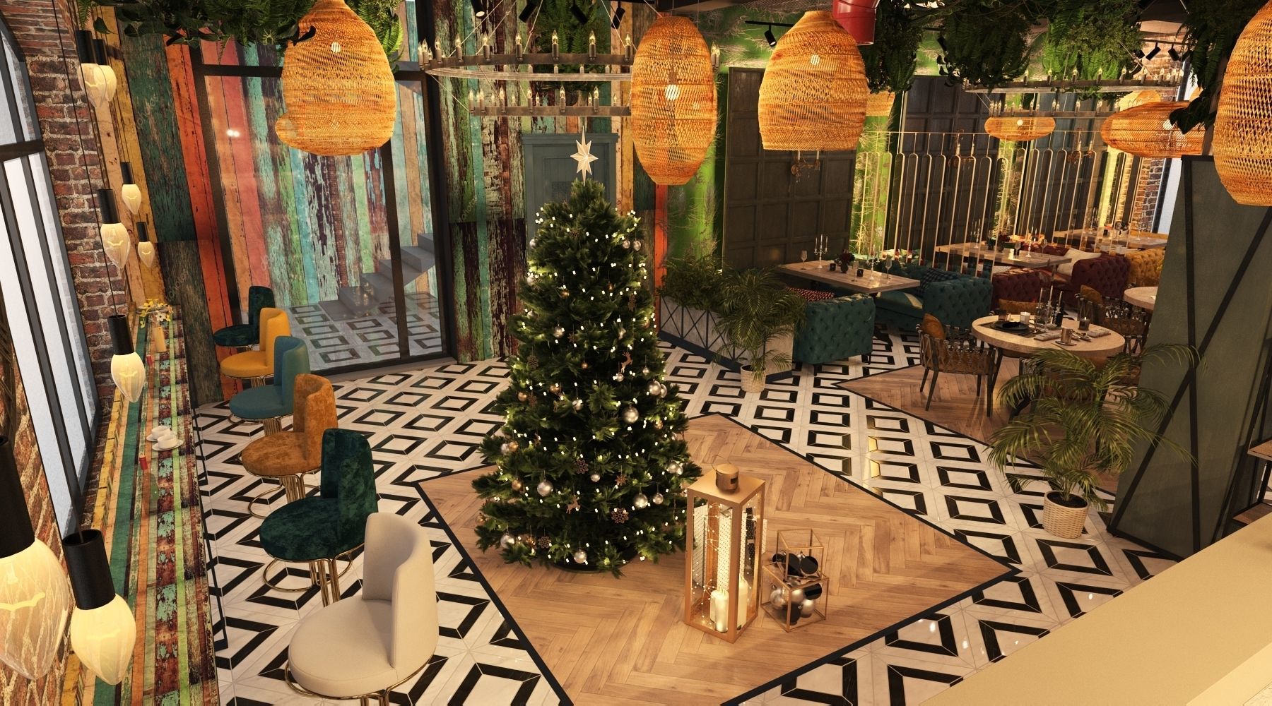 Restaurant 3D model_28