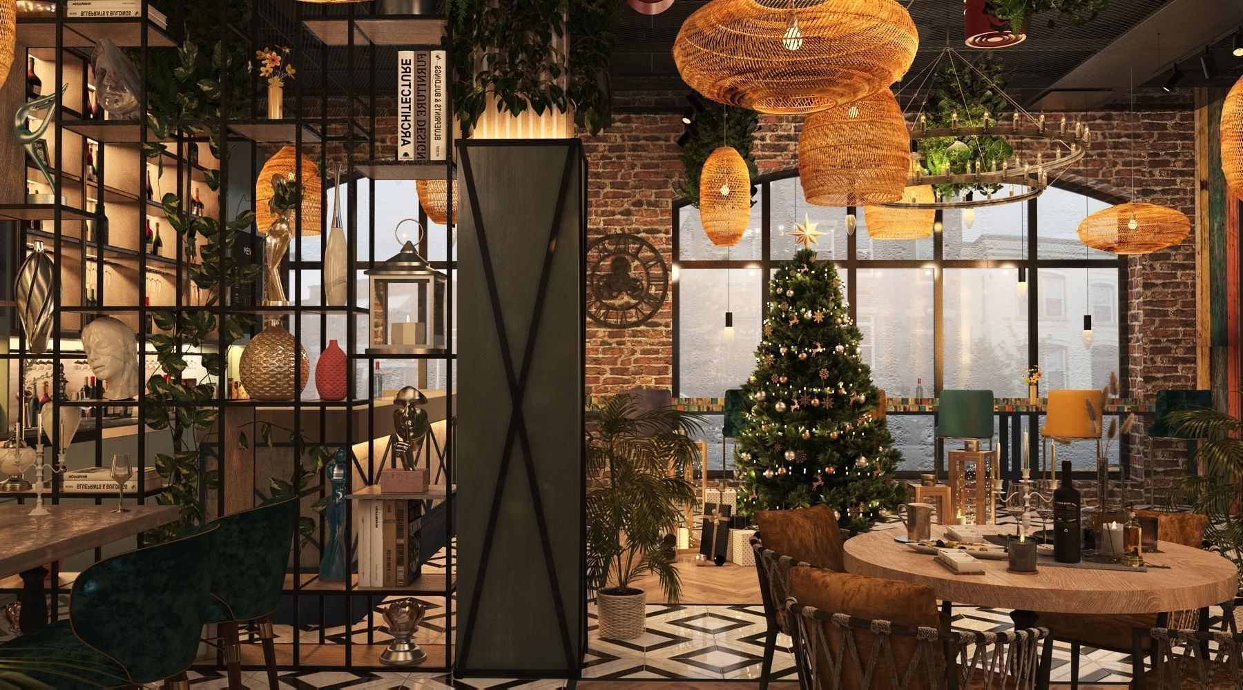 Restaurant 3D model_9