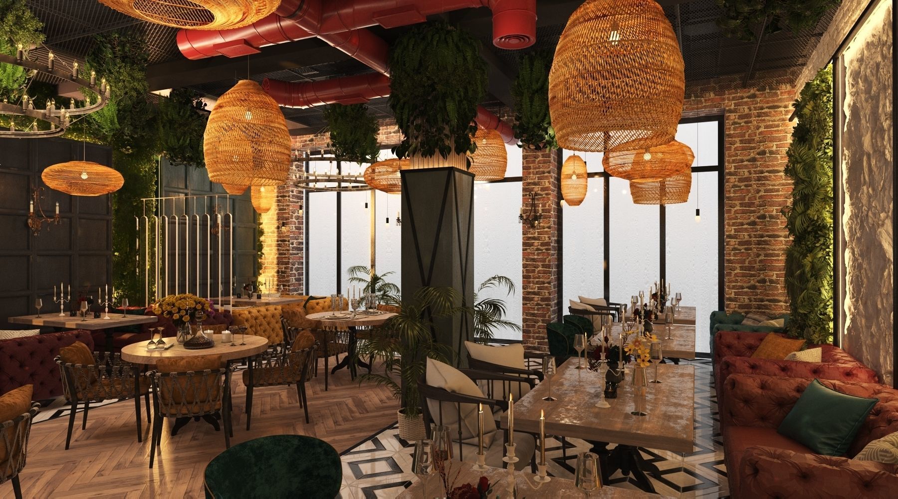 Restaurant 3D model_22