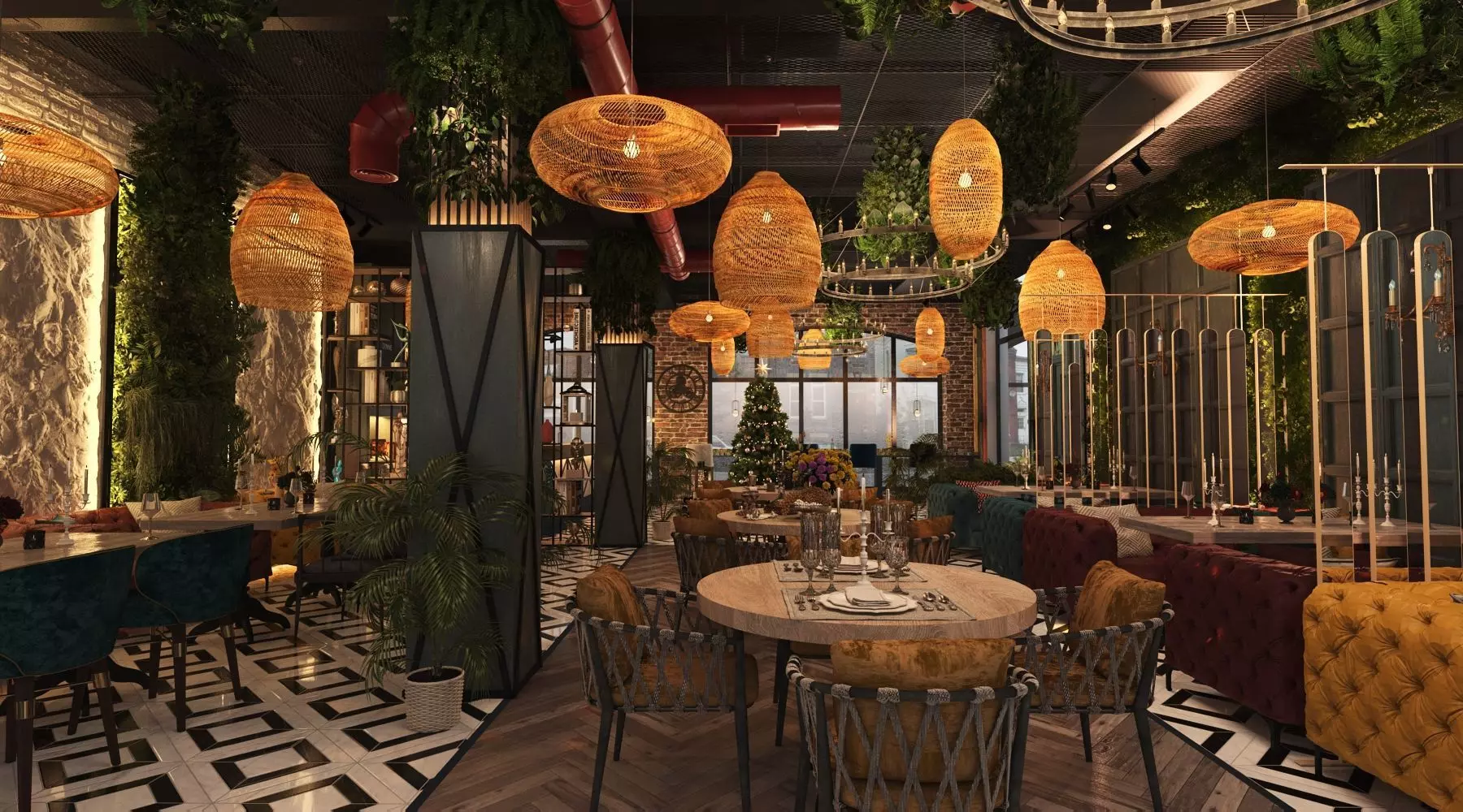 Restaurant 3D model_0