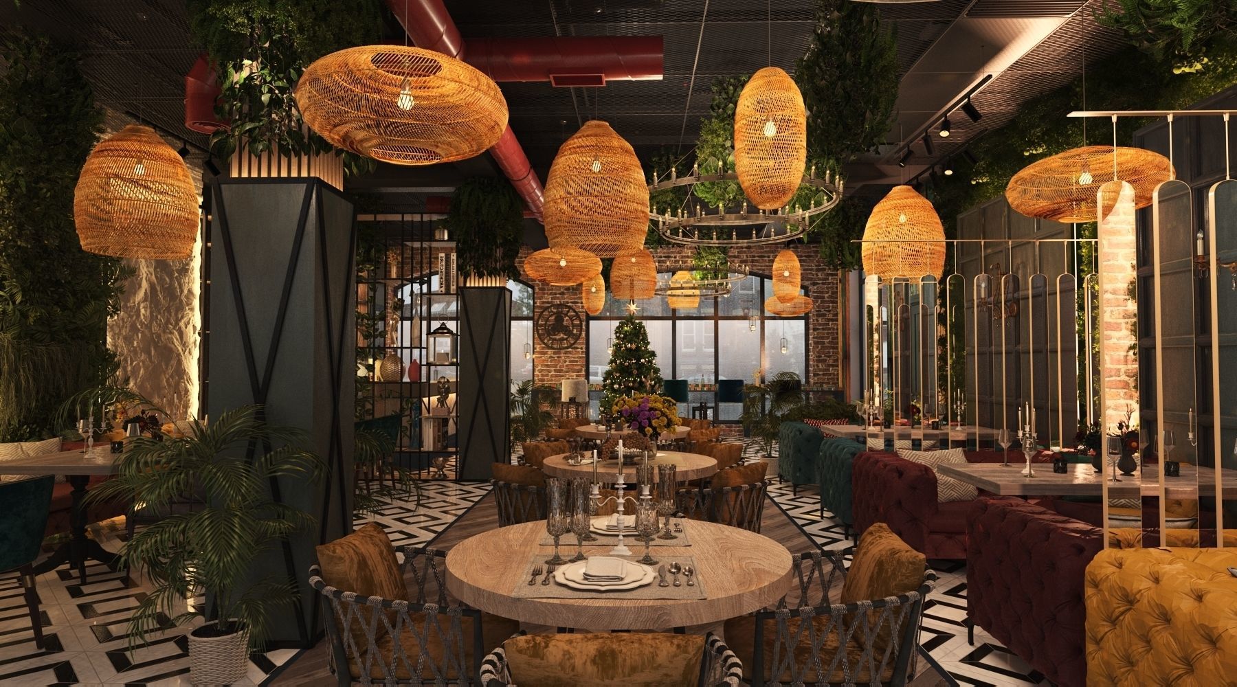 Restaurant 3D model_10