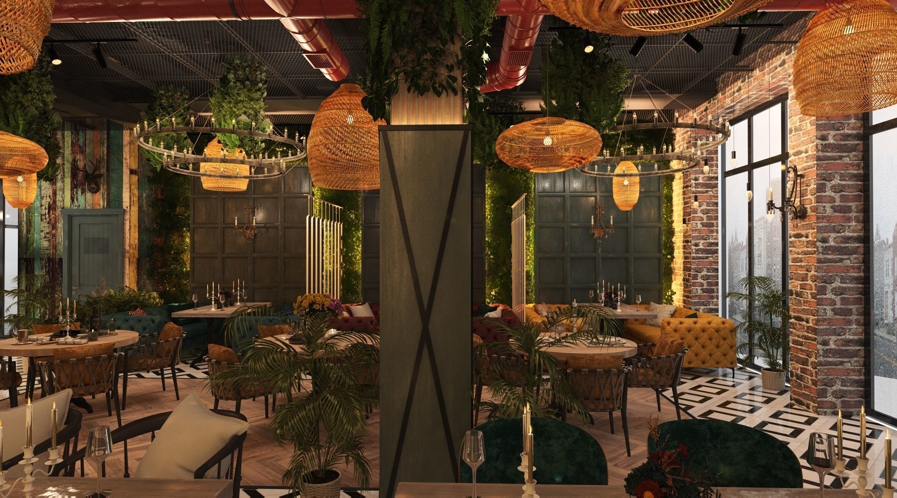 Restaurant 3D model_20