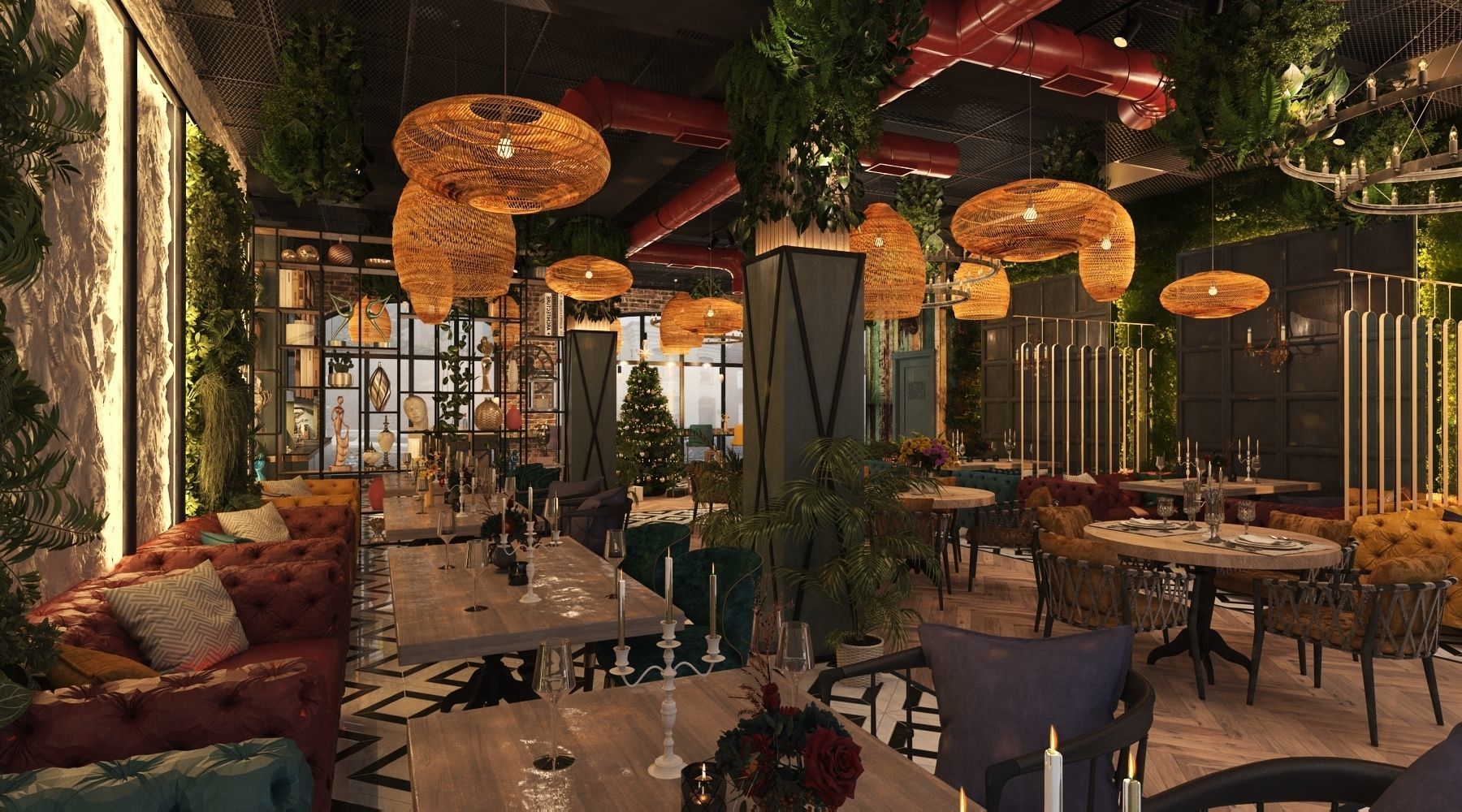 Restaurant 3D model_7