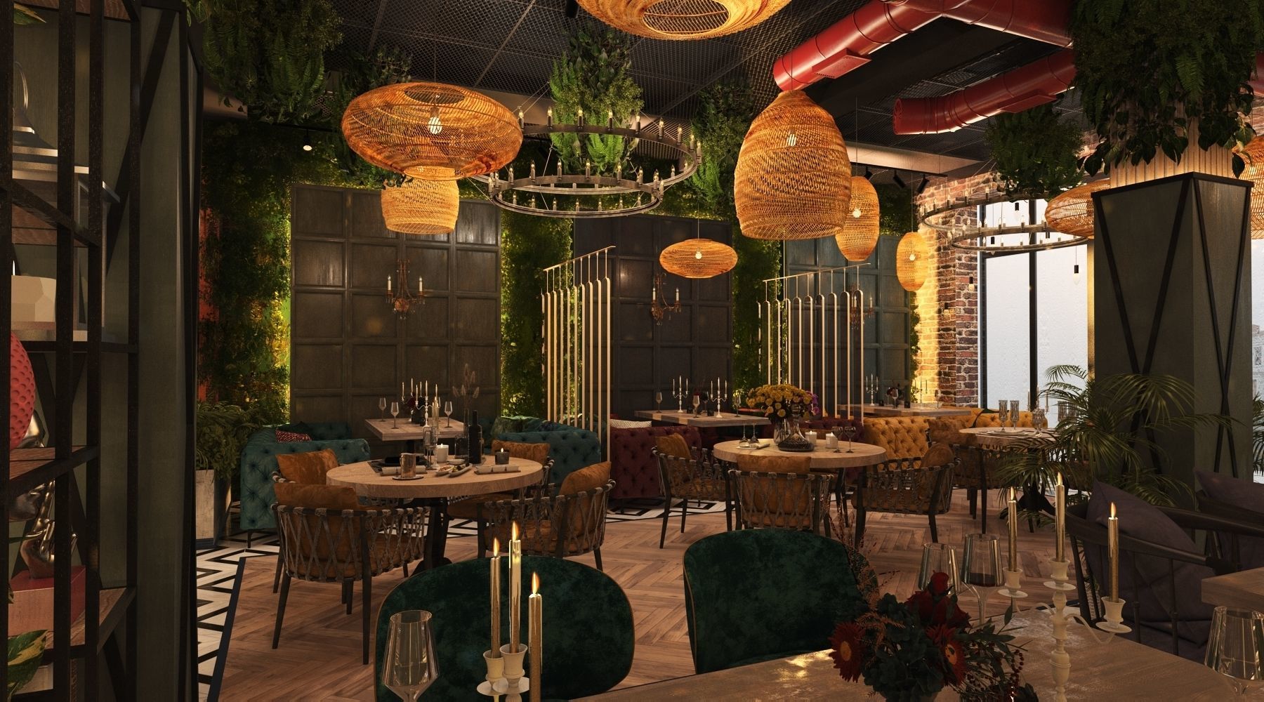 Restaurant 3D model_16