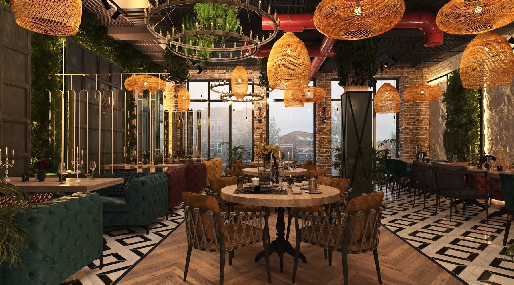 Restaurant 3D model_15