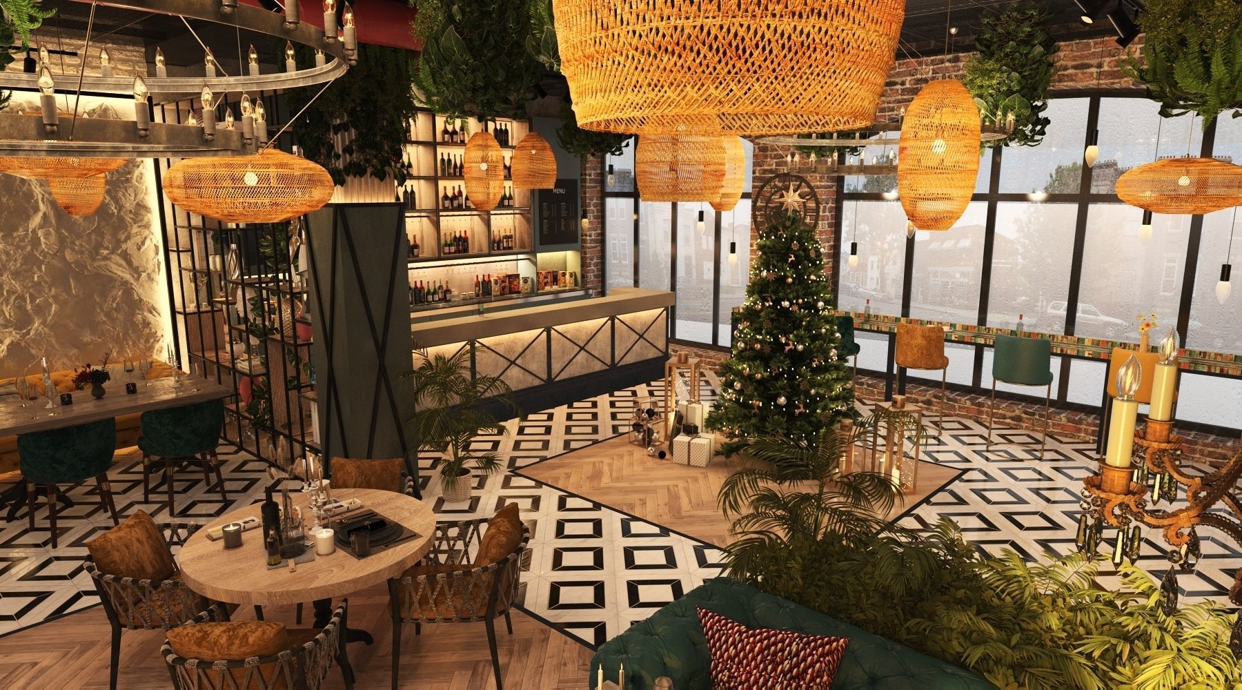 Restaurant 3D model_25